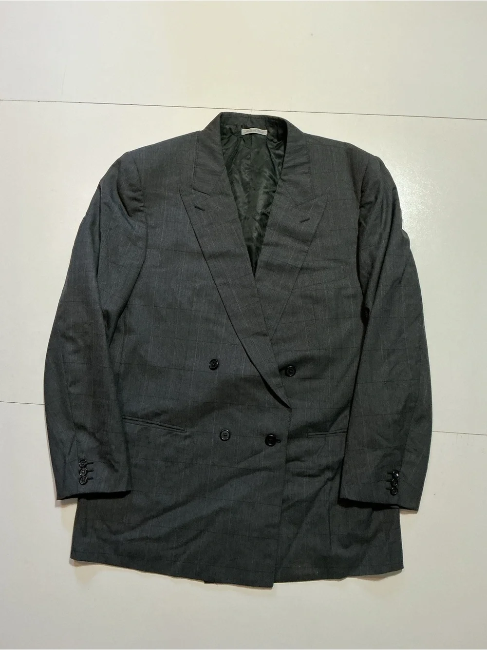 Vintage Belvest Neiman Marcus Made In Italy Double Breasted Blazer Suit Jacket